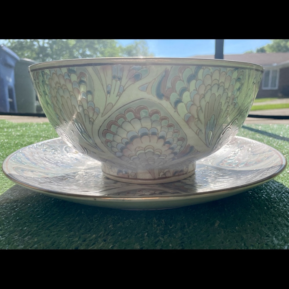 MCM Vintage Italia Spi Accents Decorative Plate and Bowl